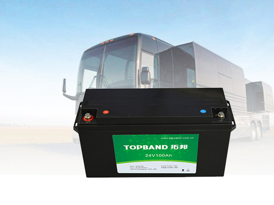 Topband RV Camper Battery 24V 100Ah LiFePO4 Battery Pack with BMS