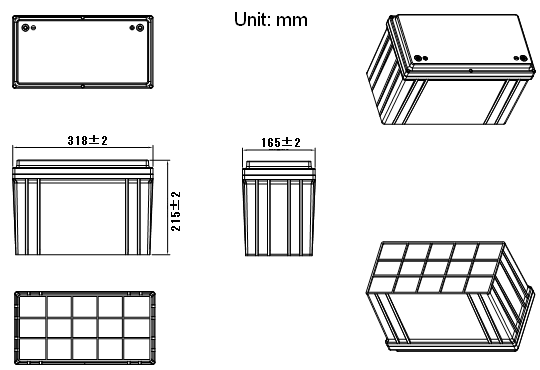 Prismatic 12V 100Ah Golf Cart Batteries Lifepo4 Material Pack For Golf Trolley